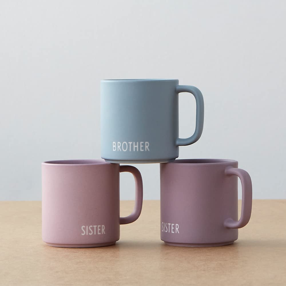 Design Letters Favourite Coffee Cup with Handle, Blue - Image 4