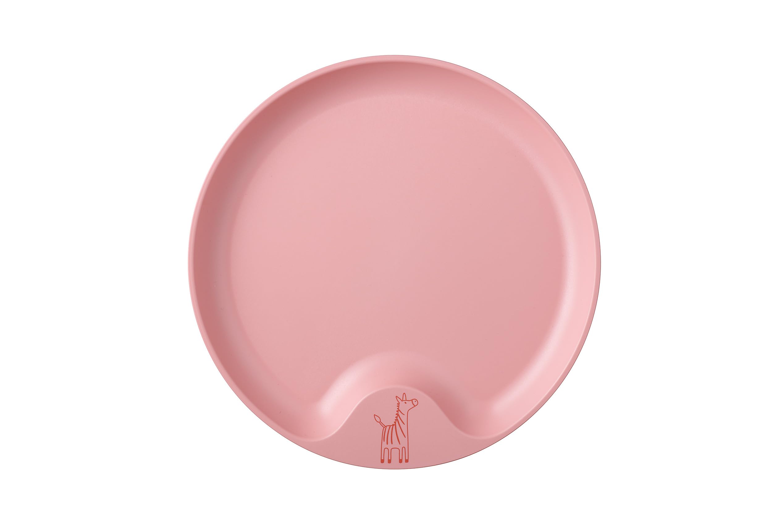 Mepal – Kinderteller Mio – Kleinkind Teller – Kinder-freundlicher Teller – Kinder Geschirr – Mikrowellentauglich – Spülmaschinentauglich – BPA frei – Deep pink