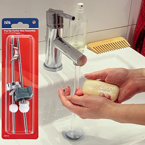 Do It Best Bathroom Sink Stopper Replacement Pop Up Center Assembly- Ball Rod- Lavatory Drain Universal Popup Assembly Repair Kit- Pack Of 2 Lift Rod #TOP5