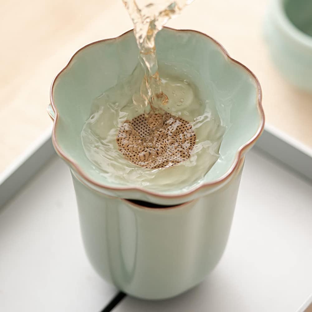 XIALON 3.4inch Ceramic Tea Filter Tea Strainer Kung Fu Tea Set Tea Ceremony Accessories