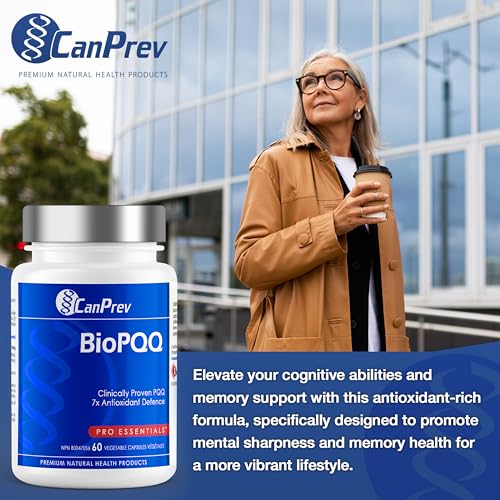 CanPrev - BioPQQ Supplement, 60 v-Caps - PQQ Pyrroloquinoline Quinone for Memory Support, Heart Health, Healthy Aging and Cognitive Health - Antioxidant Supplement - Image 3