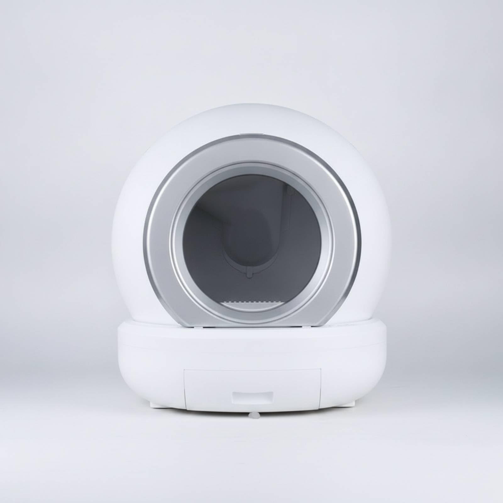 MagiDeal Unidad de Arena Automática Autolimpiante Arenero Contenedor de Arena Caja de Arena con Seguimiento por App y Cajón Frontal 8 L Estructura Plástica