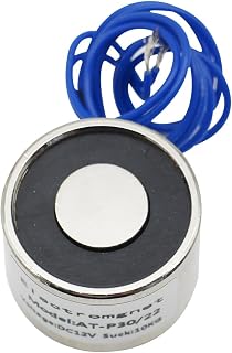Suction Holding Sucker Round Electric Magnet Solenoid Lifting Cylinder Electromagnet (30 x 22mm DC12V 100N 22LB/10kg)