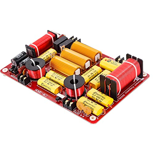JINGERL 1PCS 600W 3 Way Crossover Tweeter Mid Range Woofer HiFi Frequency Divider Strong Power Speaker Filter Car Audio Home Theater DIY (Size : 1 Pieces)