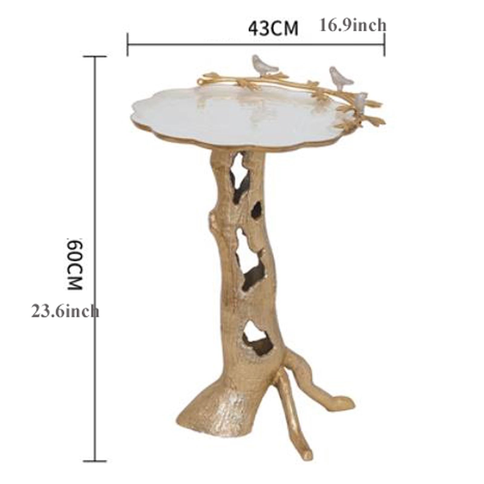 eexbz Sofa Round Handmade Side Table, Small Accent Table Nightstand Modern End Table Coffee Table Snack Table for Living Room Bedroom Office Small Spaces, 16''D x 23''H Sofas for Living Room(B)