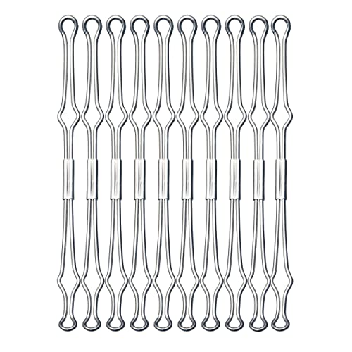 VELOFLEX A290501 - Drahtniederhalter, Metall, 20 Stück, silber, Niederhalter für Ordner und Ringbücher