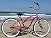 Firmstrong Urban Lady Three Speed Beach Cruiser Bicycle, 26-Inch,Red w/Black Seat,15236