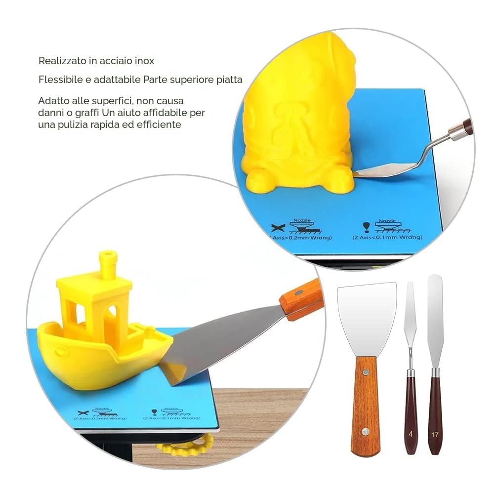 Kit di Strumenti per Stampante 3D, Mintion 73 Pezzi Accessori per Stampante 3D con Pulizia Ugelli, Strumento di Sbavatura, Utensili di Rimozione, Pinze, Pinzette per Kobra, Neptune 4, Adventurer 5M