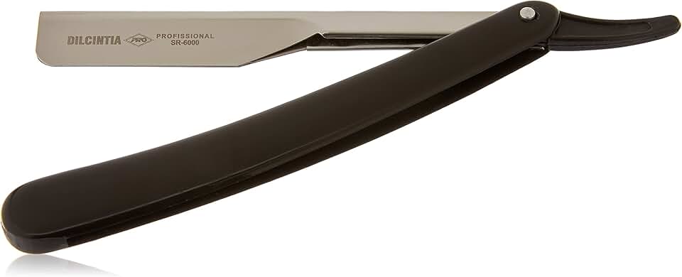 DILCINTIA BEAUTY Navalhete Aço Inox Cabo Plástico Preto