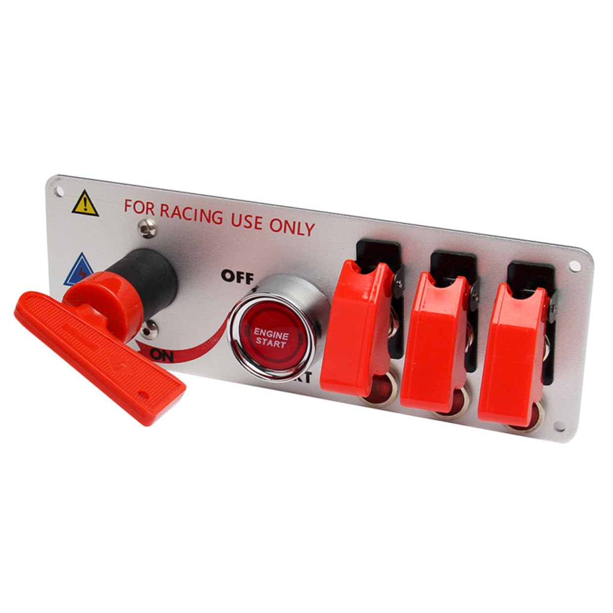 Abaodam Racing Car Ignition Switch Panel Auto Engine Start Push Button Replacement for Car Dashboard Control with Practical Toggle Design