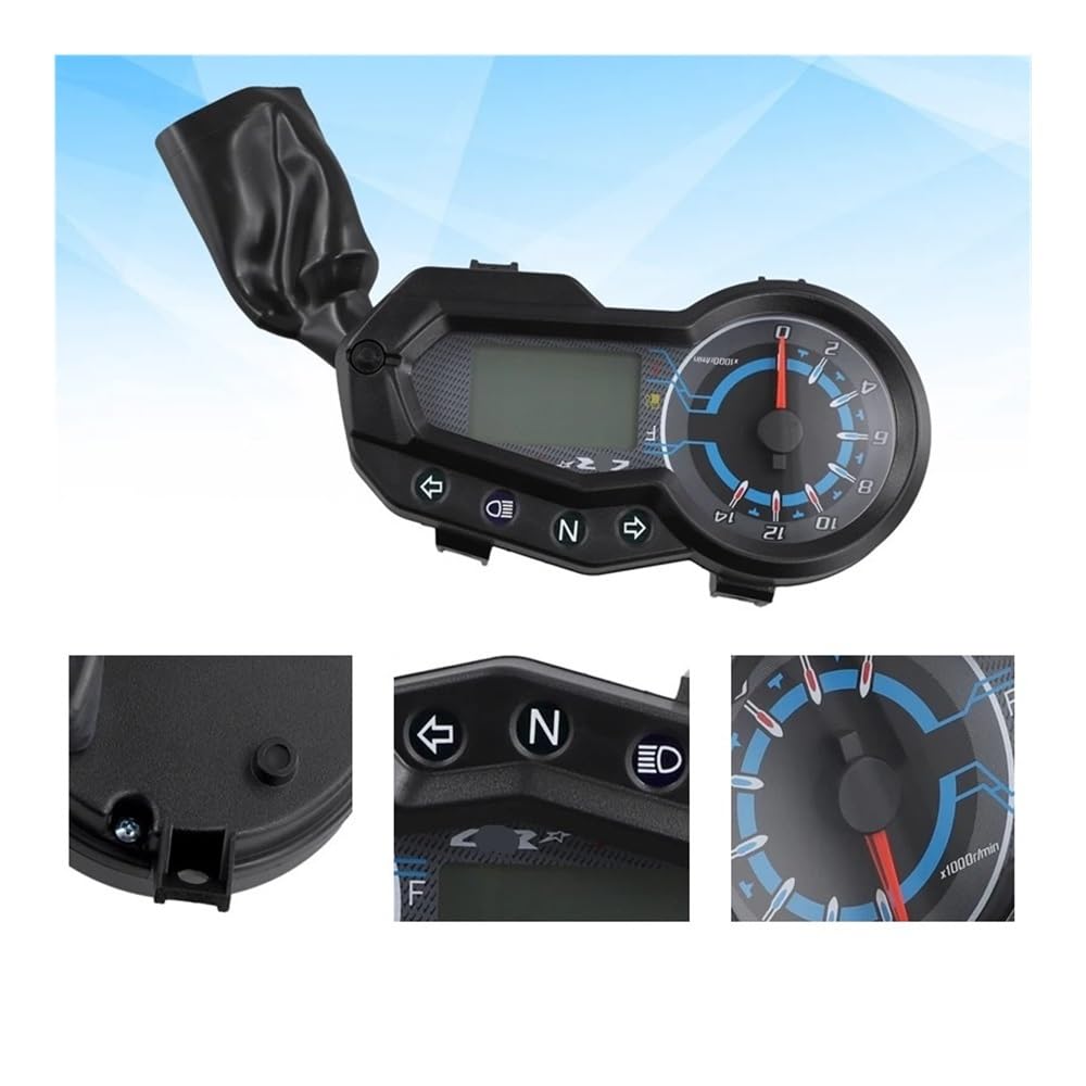 Contagiri contachilometri Tachimetro Del Motociclo Indicatore Livello Olio Contagiri LED Tachimetro Digitale Per Moto Multifunzione Moto Calibro Per 150Z 150Sz