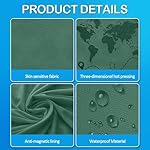 Passport Holders, RFID Blocking Credit Card Holder, PU Leather Passport Holders for Travel with Magnetic Buckle, Travel Must Haves Cruise Ship Essentials for Men, Women (Green) - Image 4