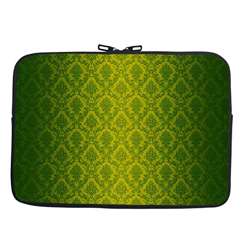 Image of TheSkinMantra Chain Laptop Sleeve Bag Compatible with Laptop /Macbooks /Chrombook /Notebook /Zbook (11.6 Inch (Chain), Green Pattern)