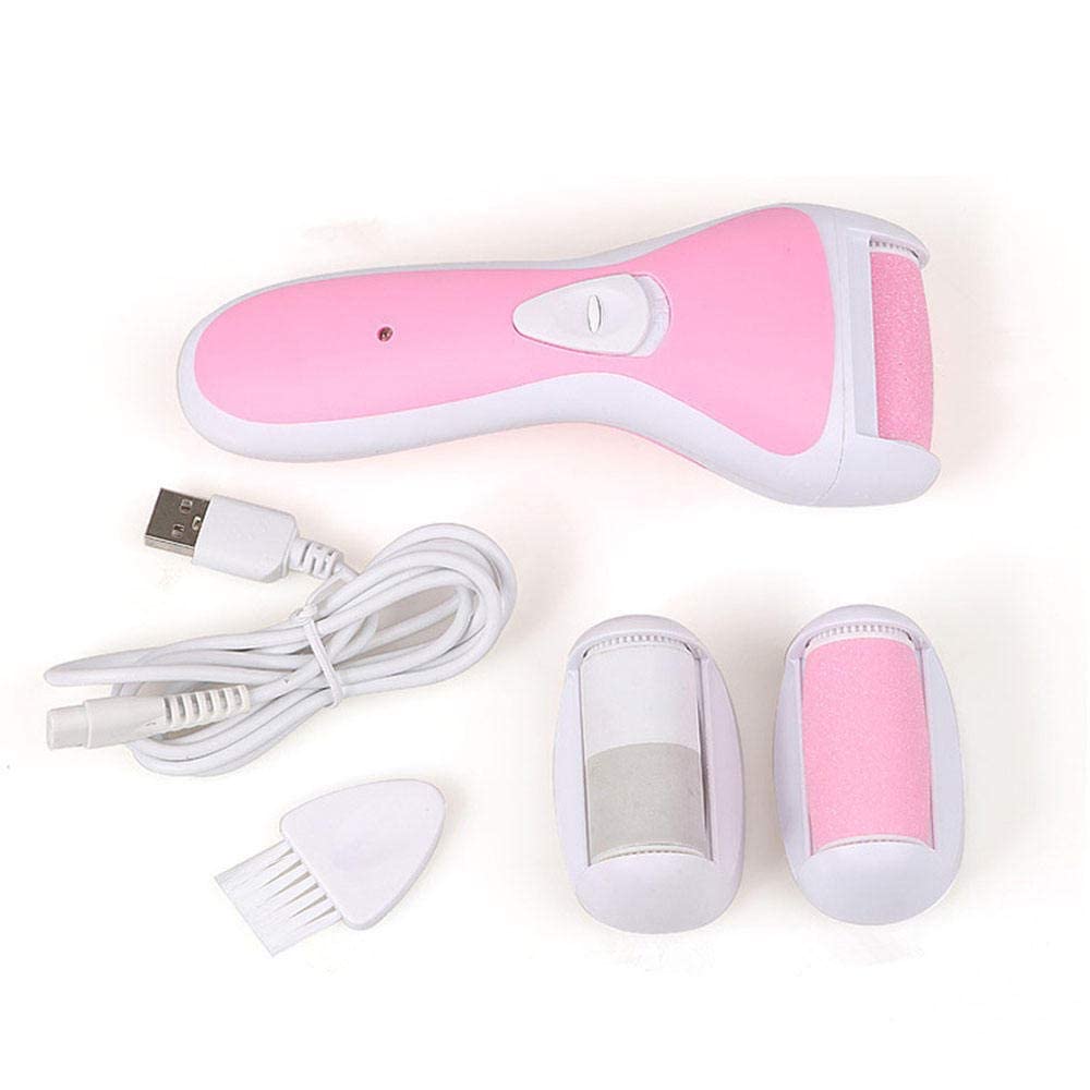 Lima eléctrica para pies Removedor de Callos eléctrico Lima de Piel Muerta Dura Pies Depurador Pedicura Talones Dedos de los pies para pulir Rodillo Cepillo de Limpieza Exfoliante