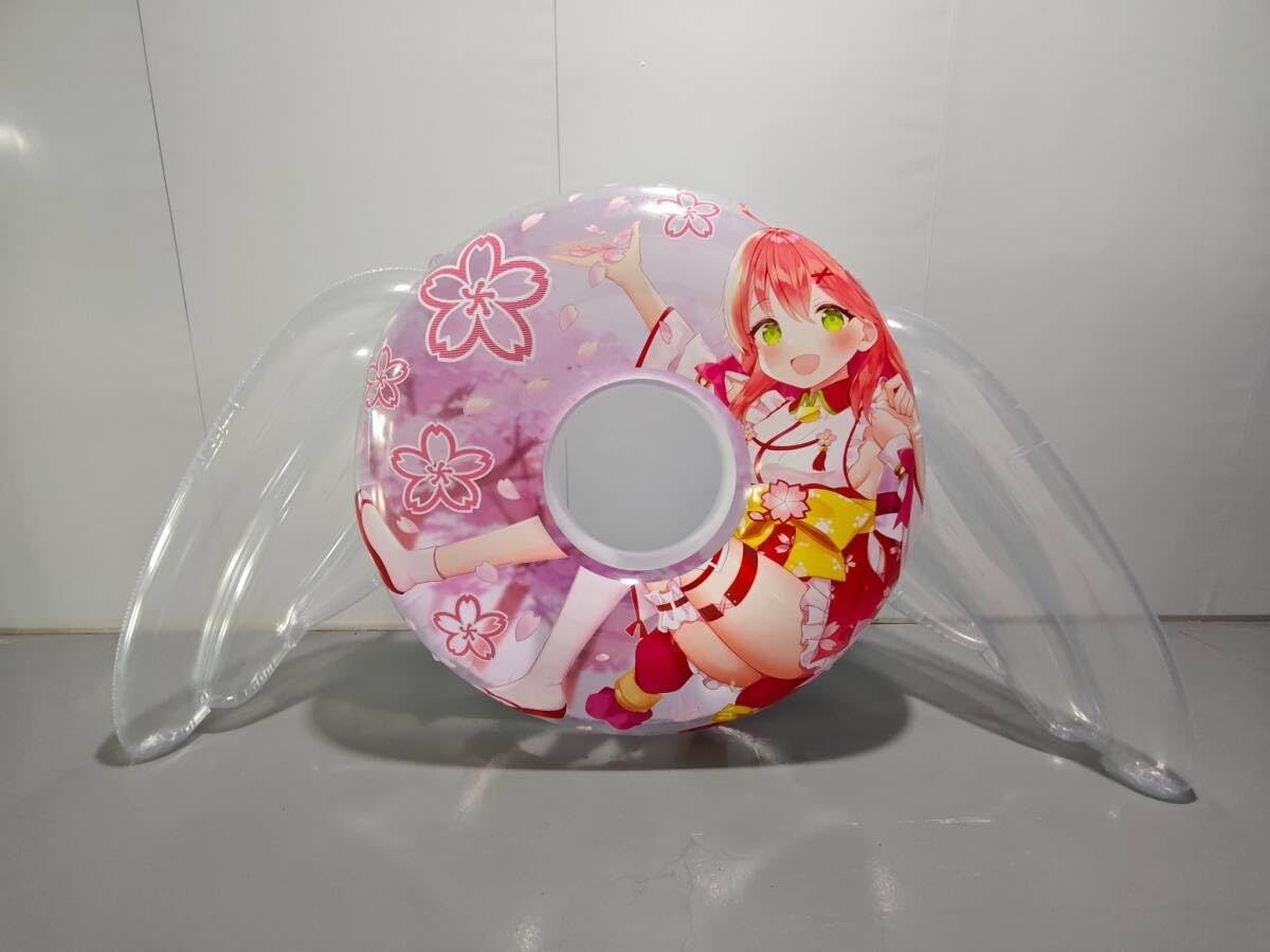 Amazon.co.jp: 【限定頒布】あかねおんで製作した150cm羽根つき浮き輪