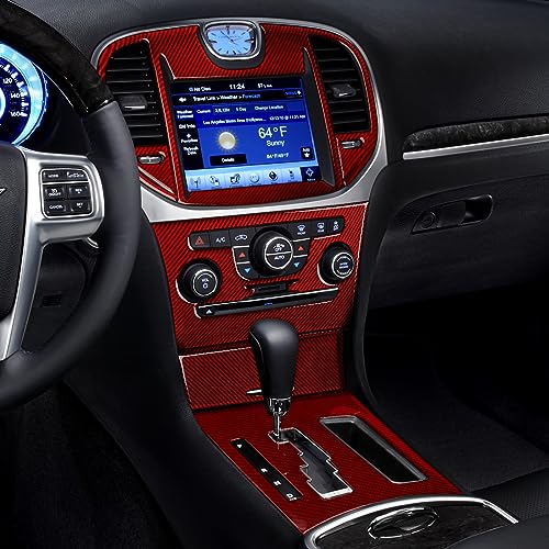 Image of Car Central Navigation Screen Air Outlet Vent Decals for 2011-2014 Chrysler 300 / 300C / 300S / Limited /Base Accessories Interior Stickers