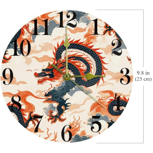 Horloge murale sans tic-tac mécanisme à quartz de précision