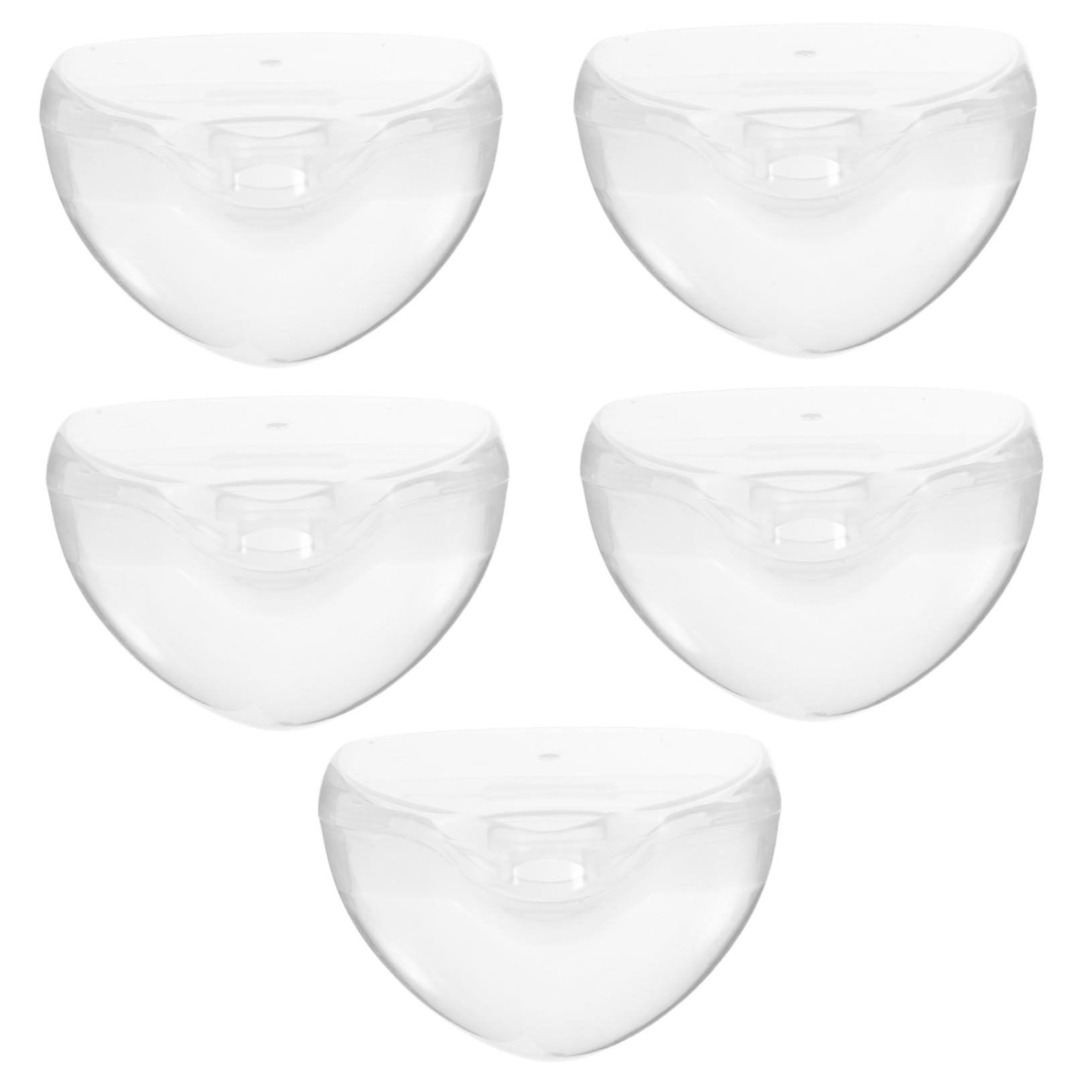 Toyvian Secure Baby Pacifier Box 5-Piece Set Portable Durable Storage Solution