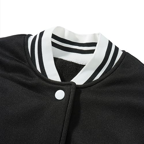 Women's Y2K Grunge Varsity Jacket Baseball Bomber Jacket Vintage Number Print Button Down Patchwork Racing Jackets4