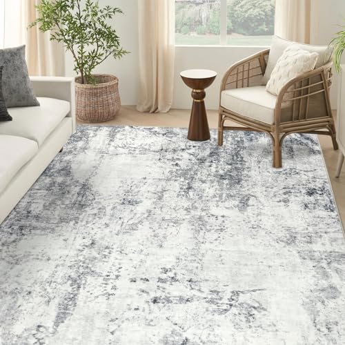 Capslpad Modern Area Rugs 120x180cm Living Room Abstract Non-Slip Rug Short Pile Machine Washable Bedroom Carpet Soft Non Shedding Faux Wool Floor Mat Rugs for Living Room Bedroom Dining Room Decor