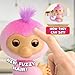 Fingerlings 2023 New Interactive Baby Monkey Reacts to Touch – 70+ Sounds & Reactions – Harmony (Pink)