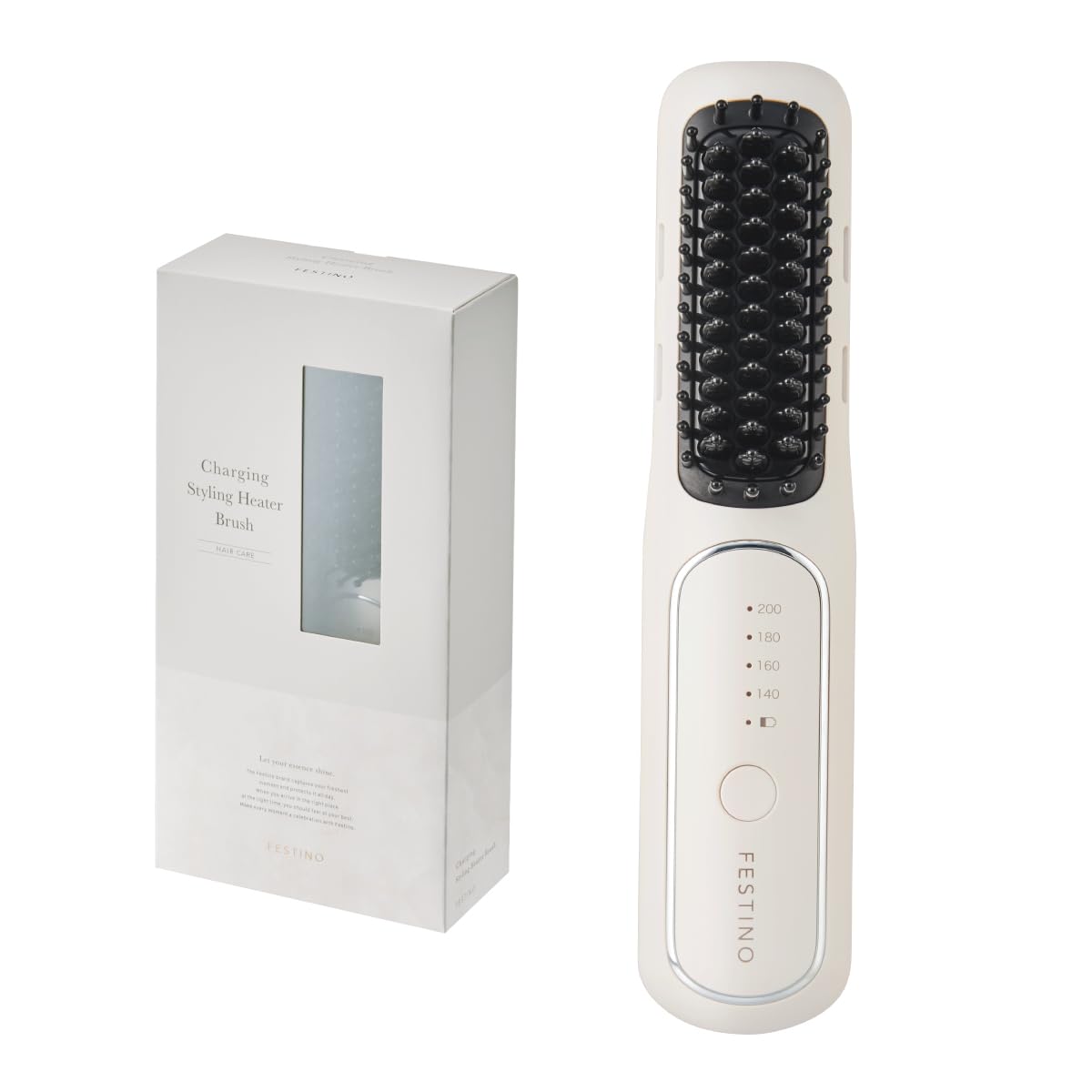 Amazon | FESTINO(フェスティノ) スタイリングヒーターブラシ(SMHB-049