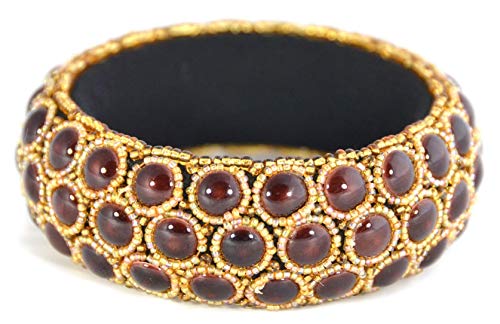 Bangle en porcelaine marron : fini les bijoux qui noircissent | C015