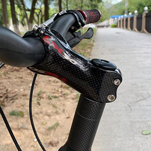 Zechao 3K Carbon Bike Stem,31.8Mm Carbon Fiber Riser 70-130Mm Bike Stem Mountain Bike Short Handlebar Stems Road Bike 6/17 Degrees Stems Bike Stem (Color : 6°, Size : 90Mm) #TOP3