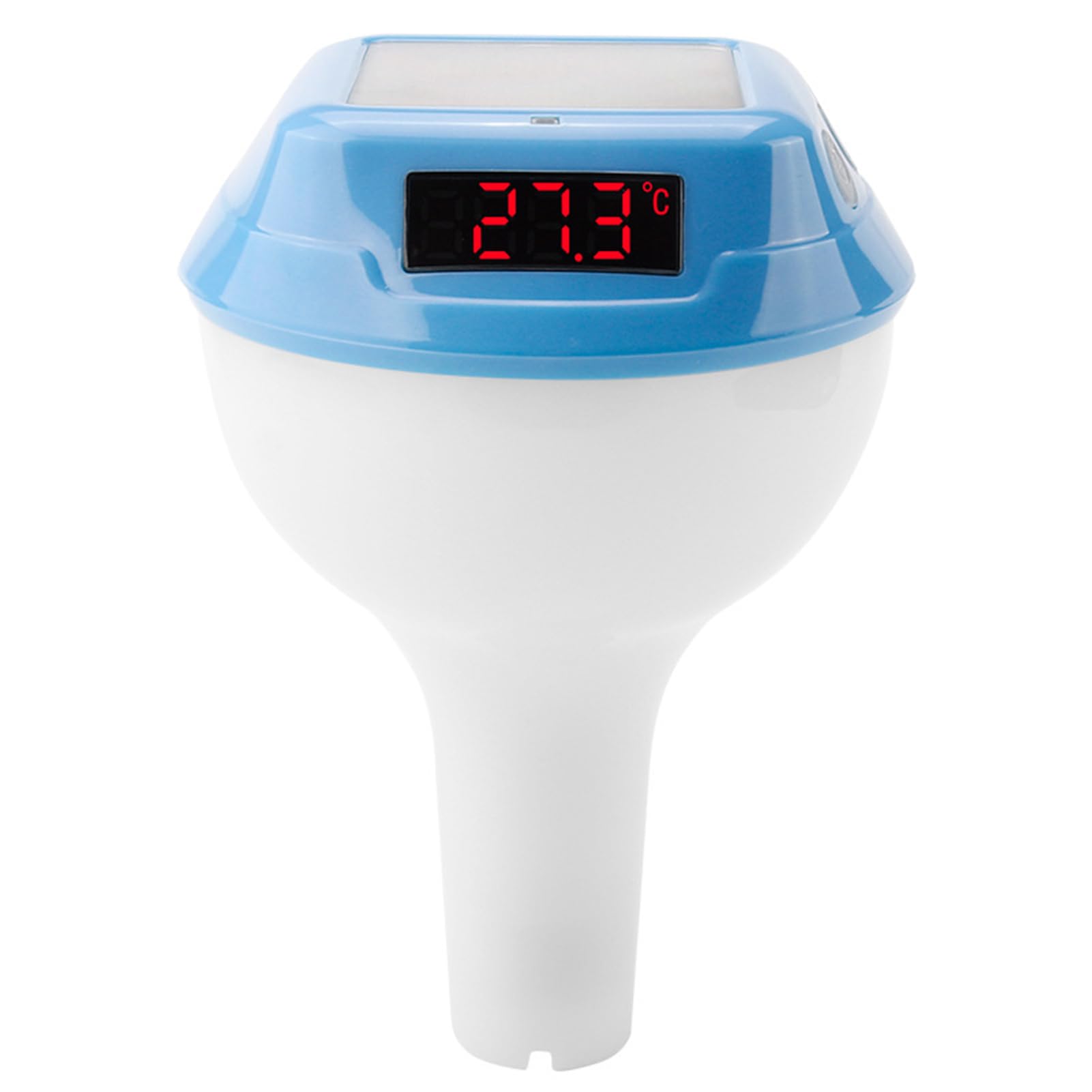 Walmeck Termometro Piscina Doppia Ricarica del Cavo Solare Display Display Blocco Bambino IP68 Waterproof [Swimming Pool Spa] (Cielo blu)