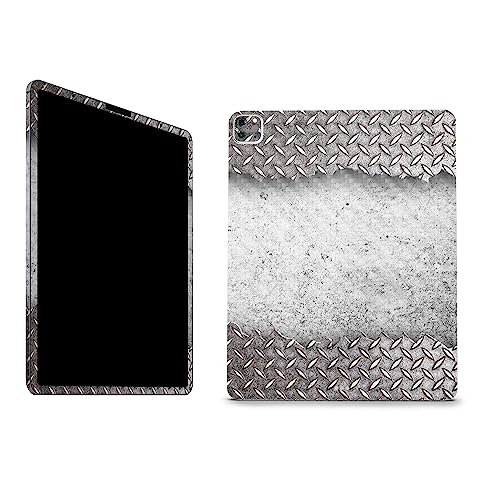 Image of MightySkins Carbon Fiber Skin Compatible with Apple iPad Pro 12.9 inch M2 6th Gen (2022) Full Wrap Kit - Ripped Metal | Protective, Durable Textured Carbon Fiber Finish | Easy to Apply | Made in The USA