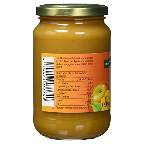 Alnatura Bio Apfelmark mit Aprikose, 360g