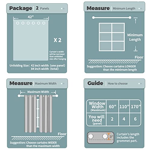 BGment Cortinas transparentes de linho sintético azul marinho 228 cm de comprimento conjunto de 2 pa