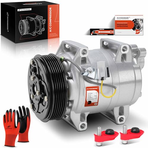 A-Premium A/C Compressor with Clutch Compatible with Volvo XC90 2003-2006, S60 2001-2009, XC70 2003-2007, S80 1999-2006, V70 2001-2007