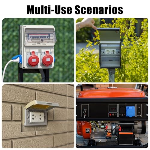 Kanayu 4 Pcs Rv Generator Adapter Cord Kit, Tt-30p/5-15p/l14-30p/l5-30p to 14-50r, 30a to 50a, 50a to 110, 30amp to 50amp Plug Adapter for Rv Camper Trailer STW 10 Awg, Etl Listed by Kanayu - Image 6