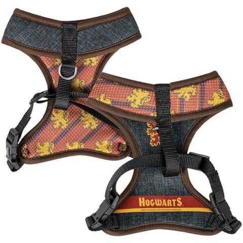 Harry Potter Premium Harness for Dogs – Size M-L – Yellow and Red – Anti-Pull and Adjustable Training Harness – 100% Polyester – Original Product Designed in Spain Cover