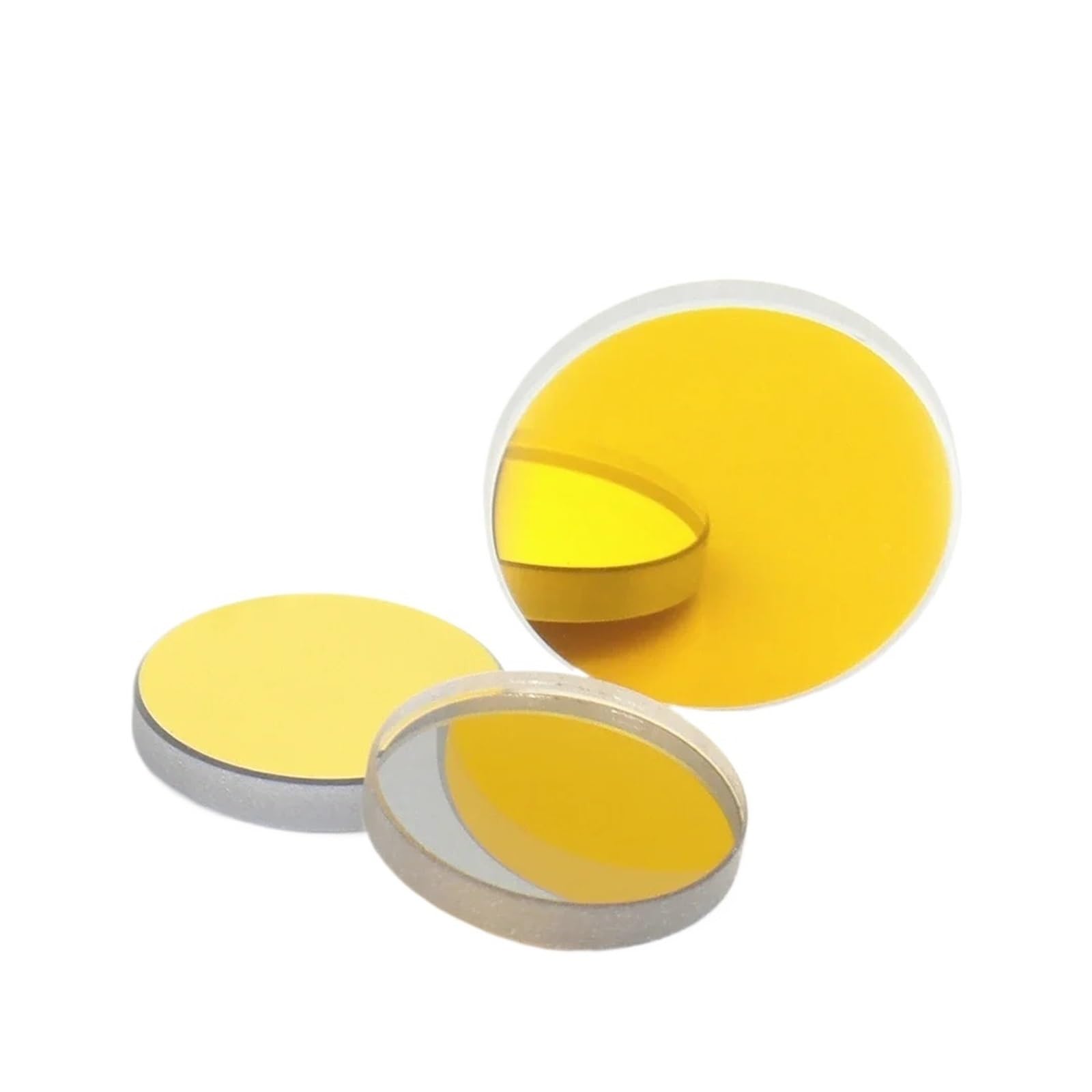 Miroir Réfléchissant K9 CO2 D20 D25mm, Verre Avec Revêtement Doré for Graveur Co2, Machine De Découpe, 3 Pièces(20mm)