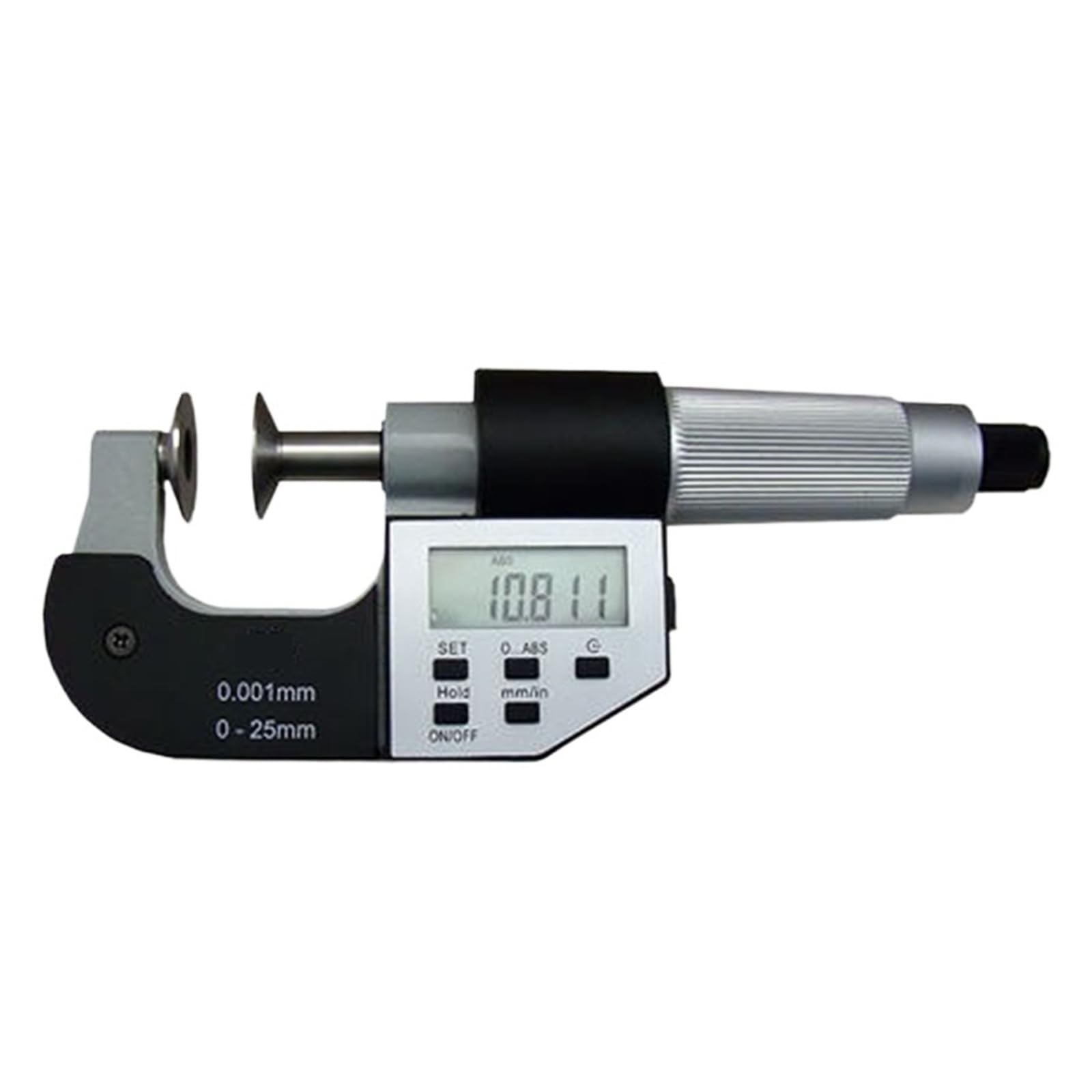 Micrómetro de disco electrónico de grado industrial (0-25 mm, 25-50 mm, 50-75 mm, 75-100 mm)(0-25mm)