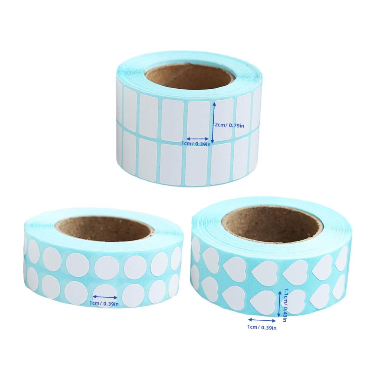 VILLCASE 4sets Diamant Peinture Autocollant Étiquette Marqueurs Autocollant Porte-nom Autocollant De Tri Autocollants 3rolls * 4