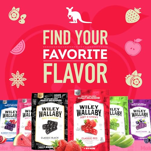 Wiley Wallaby Strawberry, Watermelon, Apple, Licorice Variety, 10oz, 3Pk - image 7