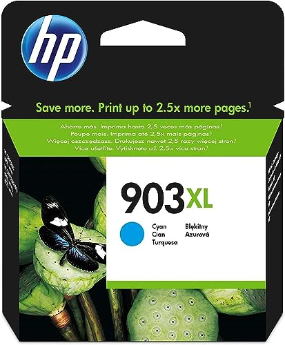 HP 903XL Cartouche Cyan pour des impressions couleur durables et sans bavure T6M03AE