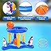 H-Style Pool Toys Pool Floats Pool Games for Kids Adult, Inflatable Pool Basketball Hoop & Ring Toss Game, 2-in-1 Pool Floating Outdoor Party Water Toy for Adults Family Kids Ages 4-8-12 (Blue-1)