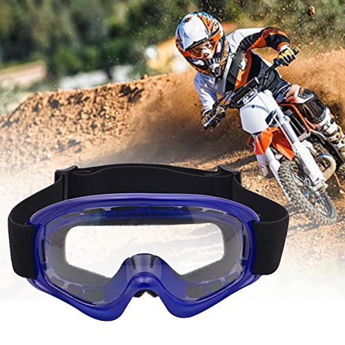 Kids Dirt Bike Goggles Impact-Resistant Adjustable Child Youth Atv Motorcycle Off-Road Riding Motocross Racing Cycling Goggles Glasses For Boys & Girls (Blue) #TOP19