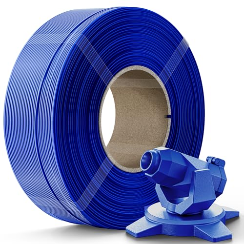 Image of Creality PETG Filament Refill 1.75mm 3D Printer Filament, 1kg (2.2lb) Refilament for Bambu Lab Reusable Spool, Dimensional Accuracy ±0.03mm, Blue