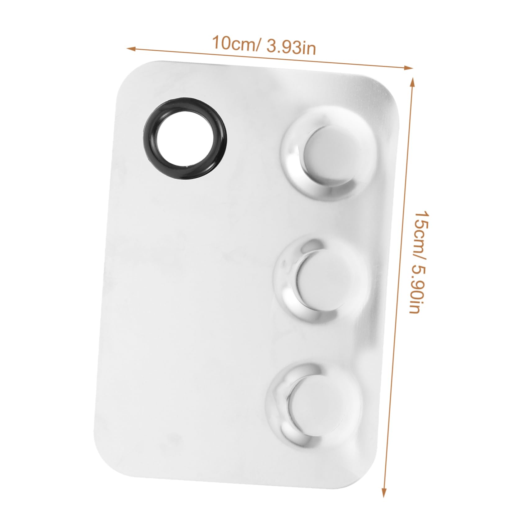 BIUDECO Z Palette Makeup Mixing Tray Set 3 Sets Nail Art Supplies Professional Manicure Stainless Steel Nail Art Mixing Plate Sticks