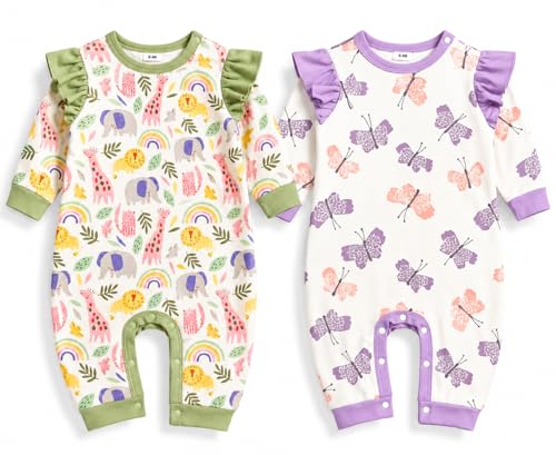 Image of EIO 100% Cotton Rompers Sleepsuits Jumpsuit Night Suits for Infants Newborn Baby Boys & Girls