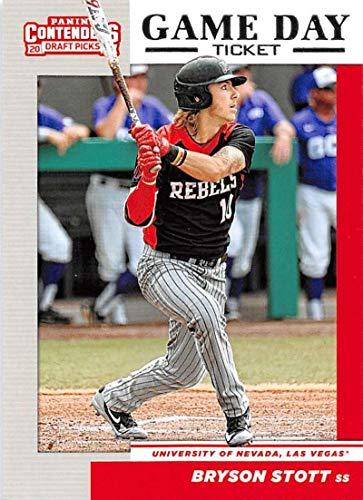 2019 Panini Contenders Draft Game Day Ticket Baseball #6 Bryson Stott UNLV Rebels Official NCAA Prospect Trading Card