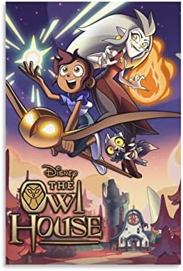 Fotuven Owl House Cartoon Character Classic Poster Canvas Art Poster Poster Decorative Painting Canvas Wall Art Living Room Posters Bedroom Painting 12x18inch(30x45cm)