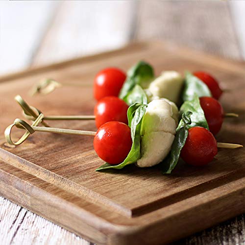 Cosweet 500 Pcs Bamboo Knot Cocktail Skewers Picks, 5 Inches, Great For Hors' D'oeuvre, Appetizers, Cocktail Party Or Barbeque Snacks, Club Sandwiches #TOP1