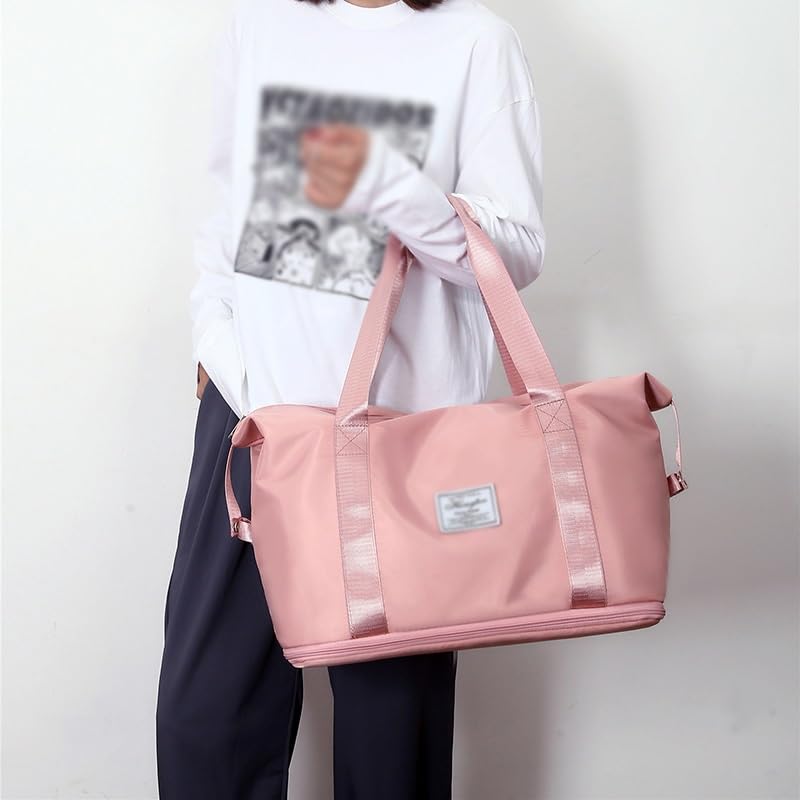 HBJWOV Large Capacity Large Pull Rod Portable Travel Portable Maternity Storage Bag Sports Bag Duffel Bag(Black-JoJo's Bizarre Adventure1)3