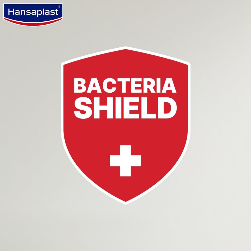 Hansaplast Antiseptic Jumbo Bandage | First Aid Essential Pack | Larger Wound Pad | Protects Against Dirt & Bacteria
